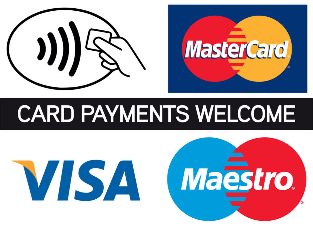 Card Payment Logos - Chartered Surveyors - RICS Regulated